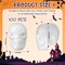 100 Pcs Halloween Foam Skulls White Halloween Skull Foam Skeleton Craft 3 x 2.4 x 1.8 Inches Balls Skeleton Head for DIY Wall Home Project Decorations